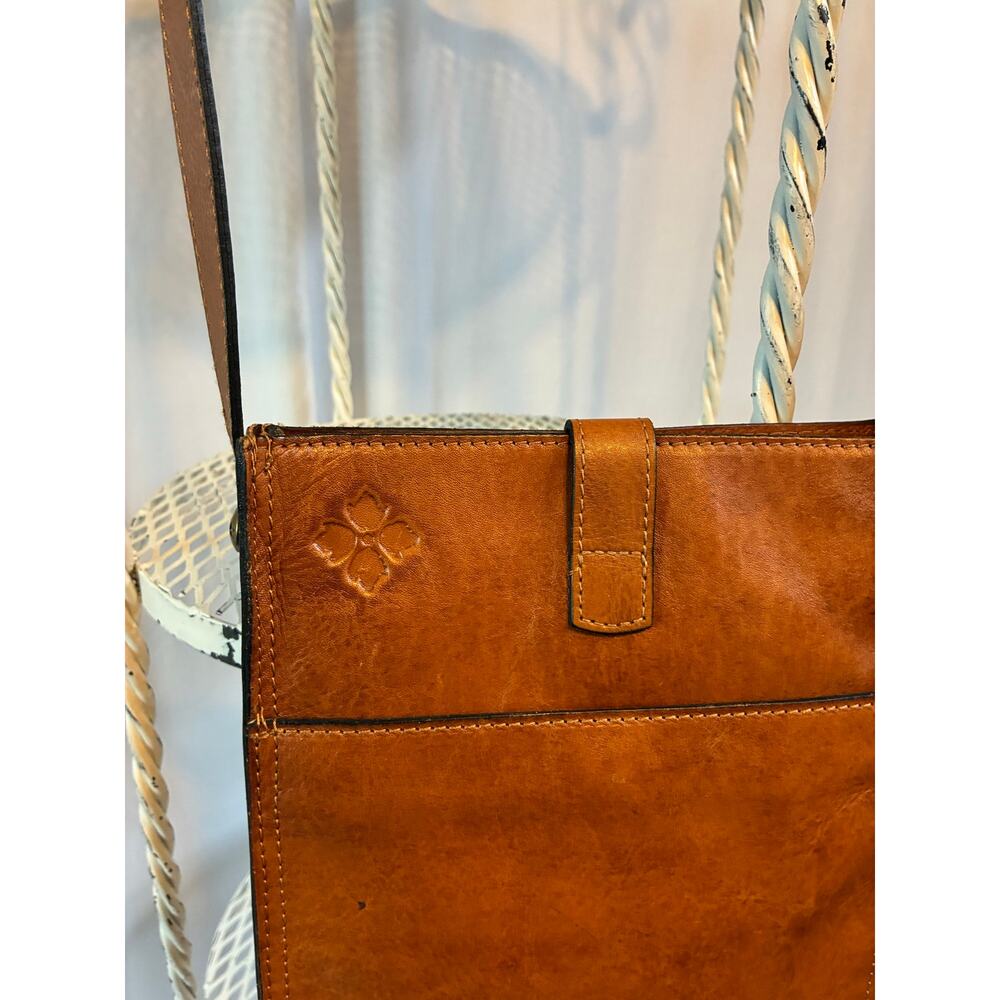 Patricia Nash Bag Brown Leather Floral Burnished Tooled Venezia Crossbody - Picture 9 of 15